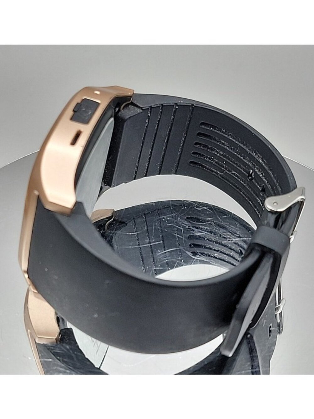 iTOUCH Classic Smartwatch Gold Case Black Silicone Band Model 3360 Tested Works - Picture 13 of 16